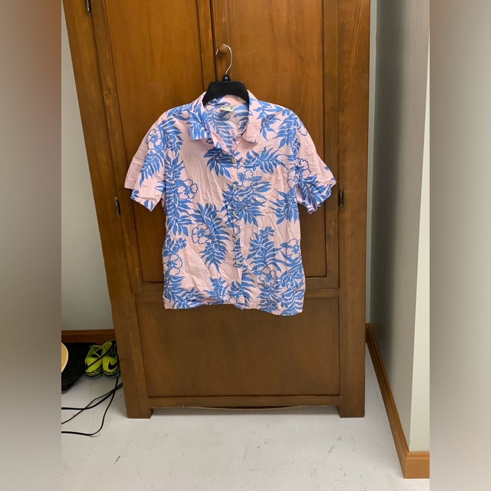 Go Barefoot vintage collared button down Hawaiian shirt XL short sleeve